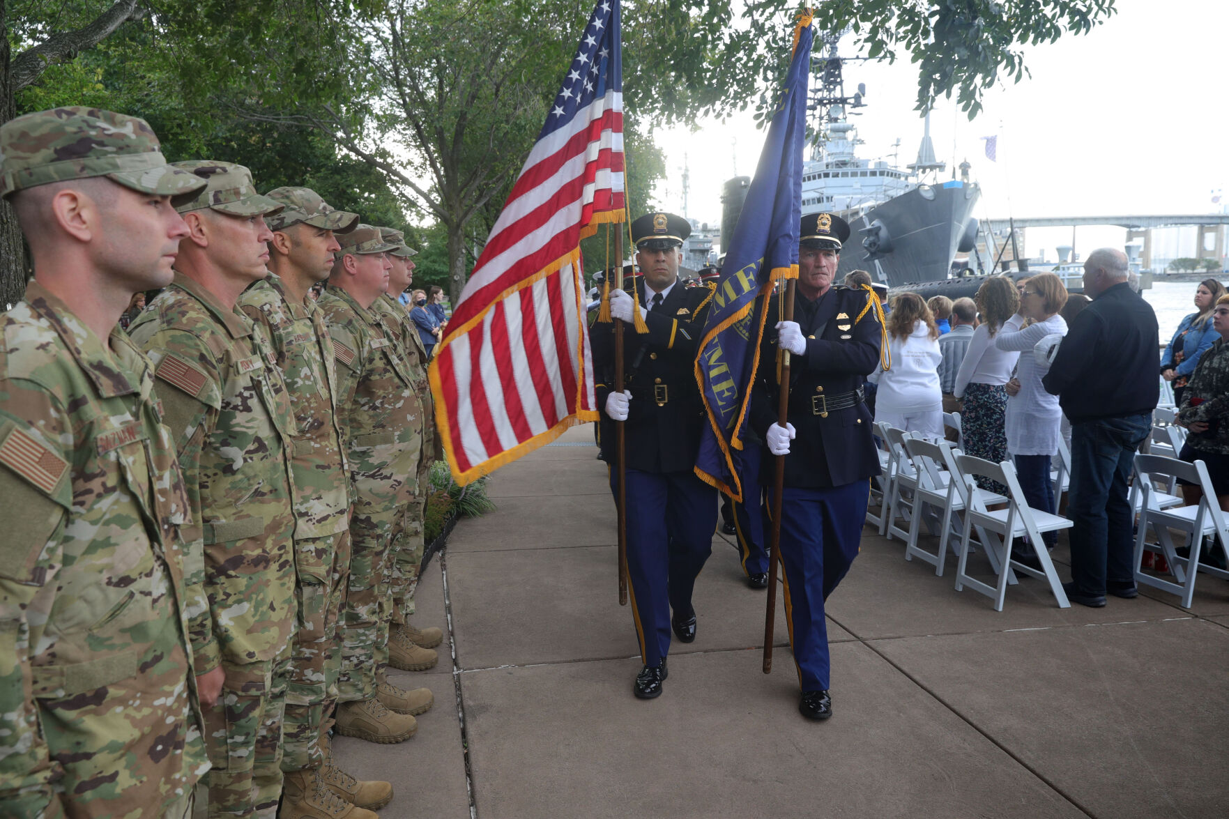 Buffalo Police Color Guard at Sept. 11 memorial ceremony